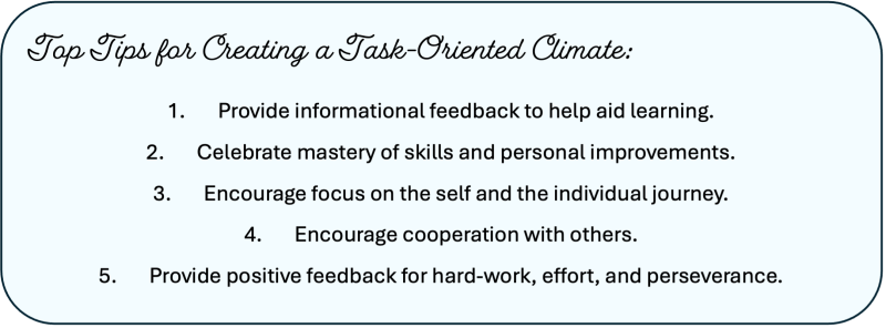 The Motivational Climate Leading Edge Performance